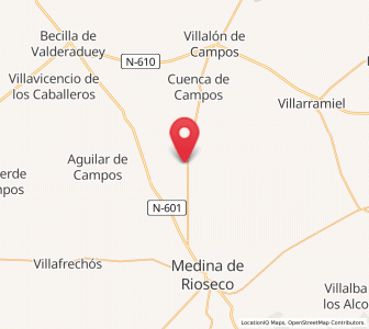 Map of Moral de la Reina, Castille and León