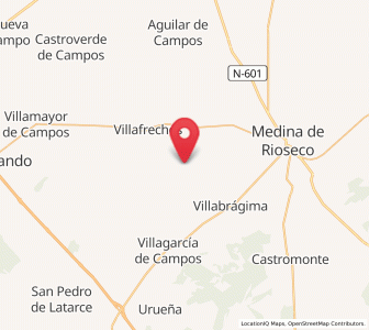 Map of Morales de Campos, Castille and León
