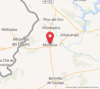 Map of Moralina, Castille and León
