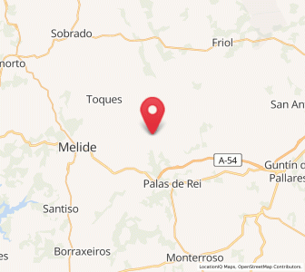 Map of Moredo, Galicia