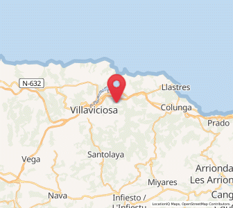 Map of Moriyón, Asturias