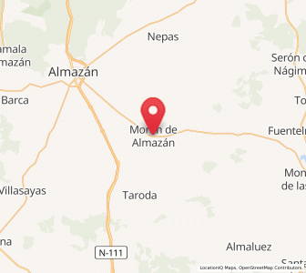 Map of Morón de Almazán, Castille and León