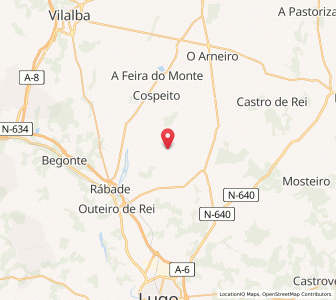 Map of Mos, Galicia