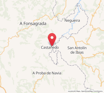 Map of Mosteirín, Galicia