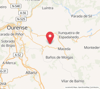 Map of Mourisco, Galicia