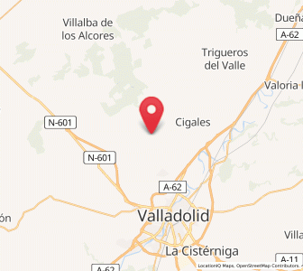 Map of Mucientes, Castille and León