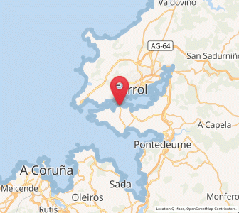 Map of Mugardos, Galicia