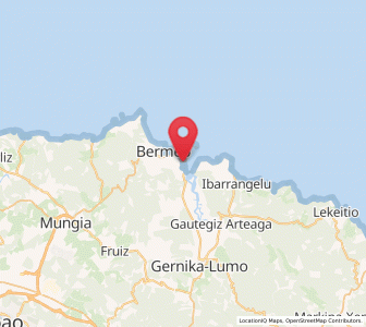 Map of Mundaka, Basque Country