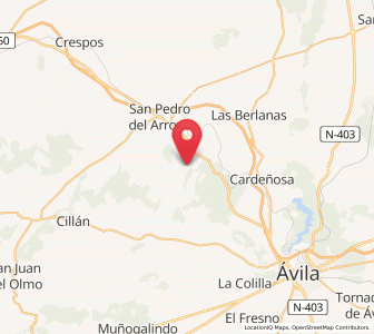 Map of Muñoyerro, Castille and León