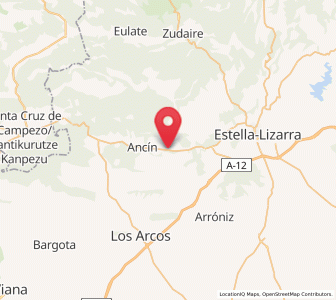 Map of Murieta, Navarre