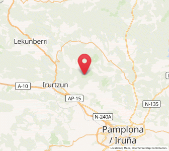 Map of Músquiz, Navarre