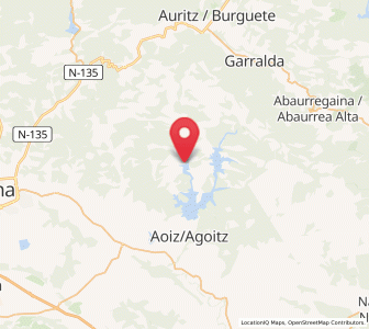 Map of Nagore, Navarre