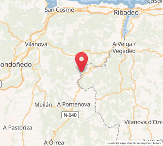 Map of Naraido, Asturias