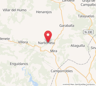 Map of Narboneta, Castille-La Mancha