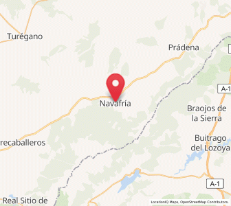 Map of Navafría, Castille and León
