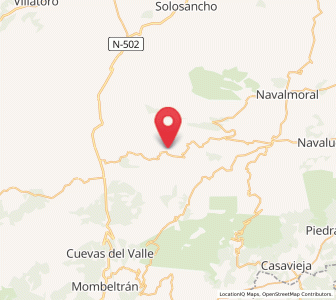 Map of Navalosa, Castille and León
