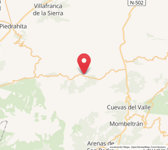 Map of Navarredonda de Gredos, Castille and León