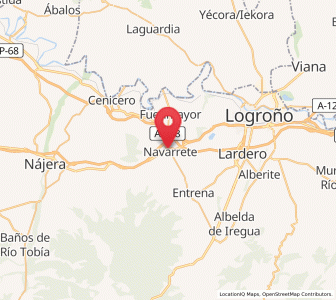 Map of Navarrete, La Rioja