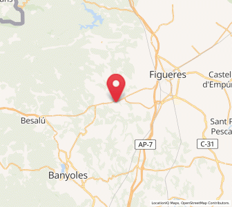 Map of Navata, Catalonia