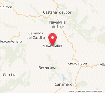 Map of Navezuelas, Extremadura