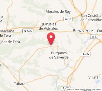 Map of Navianos de Valverde, Castille and León