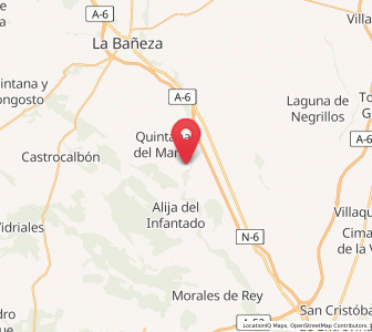 Map of Navianos, Castille and León