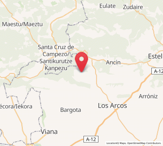 Map of Nazar, Navarre