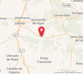 Map of Nebreda, Castille and León
