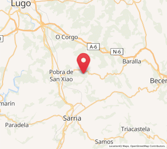 Map of Neira de Cabaleiros, Galicia