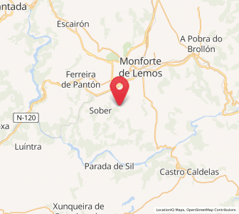 Map of Neiras, Galicia