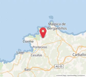 Map of Nemeño, Galicia