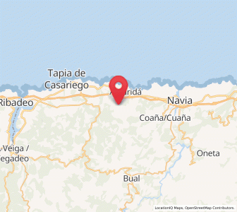 Map of Nenín, Asturias