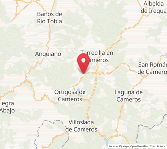 Map of Nieva de Cameros, La Rioja