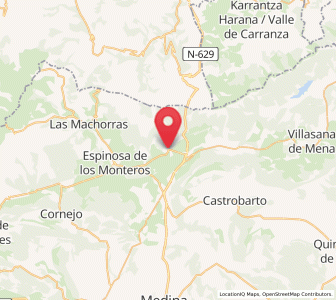 Map of Noceco, Castille and León