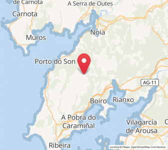 Map of Noceda, Galicia
