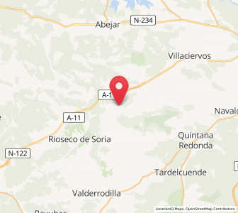 Map of Nódalo, Castille and León