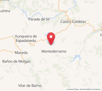 Map of Nogueira, Galicia