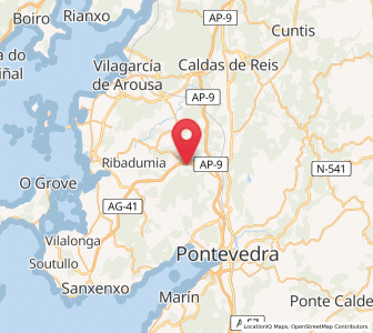 Map of Nogueira, Galicia