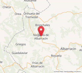 Map of Noguera, Aragon