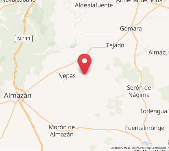 Map of Nolay, Castille and León