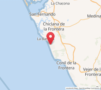 Map of Novo Sancti Petri, Andalusia