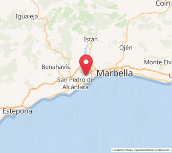 Map of Nueva Andalucia, Andalusia