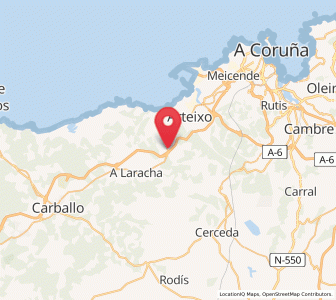 Map of O Anide, Galicia