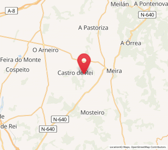 Map of O Candal, Galicia