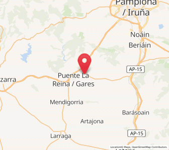 Map of Obanos, Navarre
