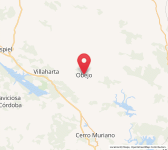 Map of Obejo, Andalusia