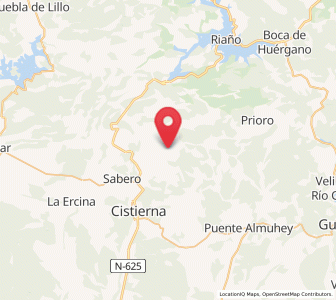 Map of Ocejo de la Peña, Castille and León