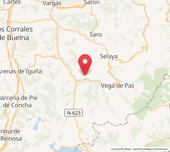 Map of Ocejo, Cantabria
