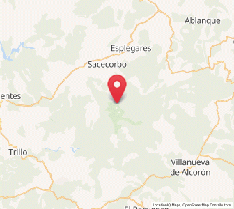 Map of Ocentejo, Castille-La Mancha