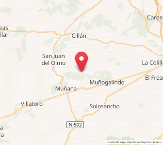 Map of Oco, Castille and León